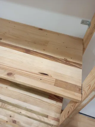 Estantería ancha madera reciclada