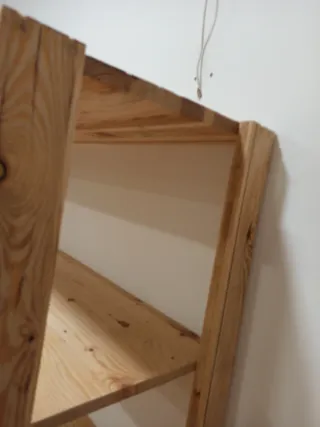 Estantería ancha madera reciclada