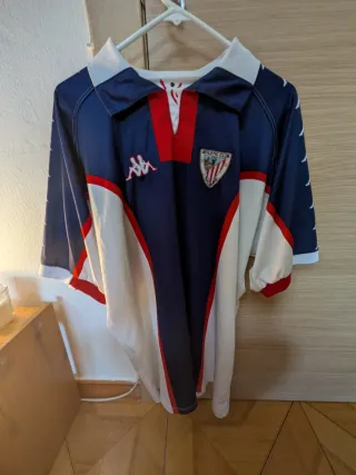 Camiseta Athletic Club Vintage Kappa Azul/Roja