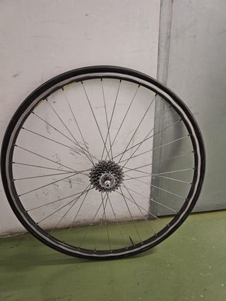 Ruedas bicicleta de carretera antigua