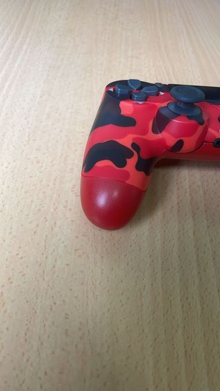 Lote 2 mandos PS4 camuflaje ROJO Y AZUL