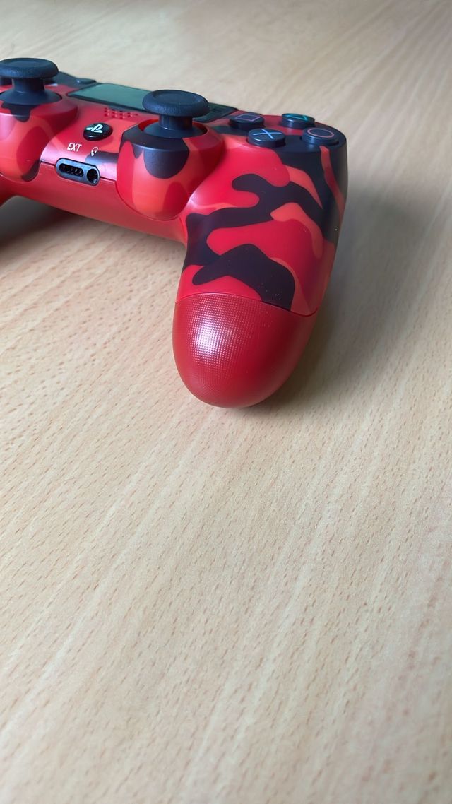 Lote 2 mandos PS4 camuflaje ROJO Y AZUL