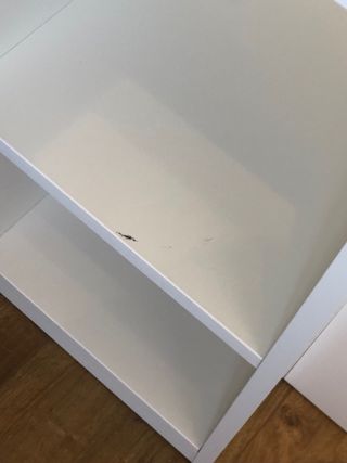 Smastad cama alta blanca con escritorio