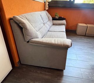 Sofá de 3 plazas gris claro