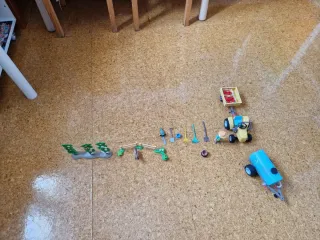 Tractor Playmobil con cisterna