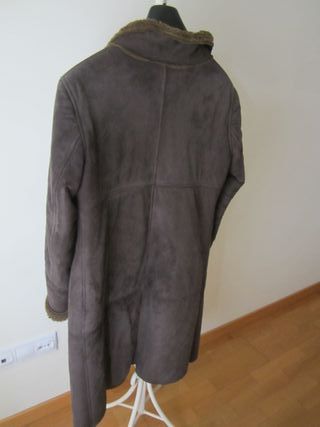 Abrigo largo marrón chocolate