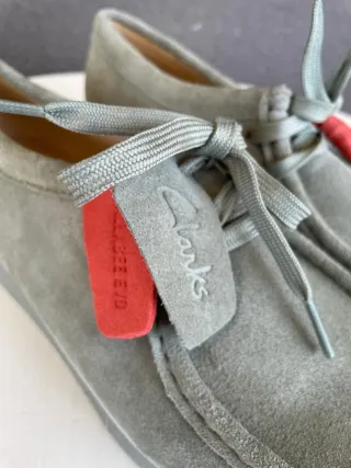 Zapatos Clarks Wallabee evo gris. T40