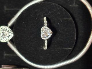 Pandora Set Anillo, Pulsera pendientes y Charm