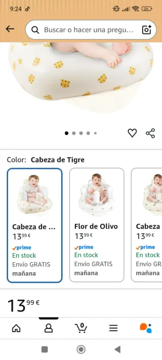 Silla hinchable para bebé+biberon mam