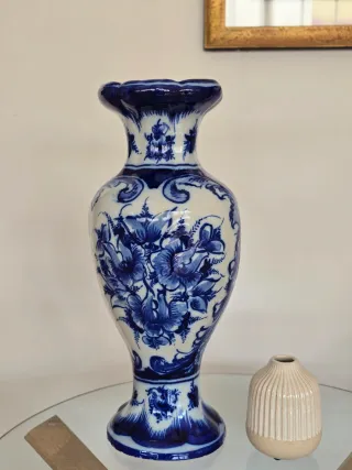Conjunto Jarrones Cerámica Chinoiserie Floral