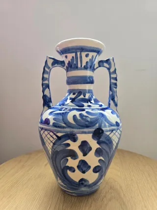 Conjunto Jarrones Cerámica Chinoiserie Floral