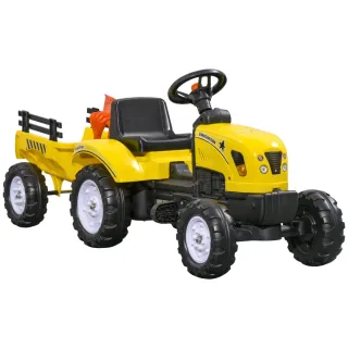 Tractor a Pedales Infantil Amarillo