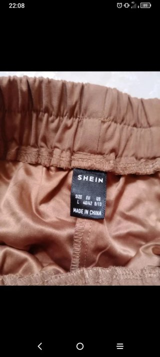 Pantaloni Cargo Jogger Shein Cammello Taglia L