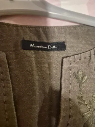 Vestido Massimo Dutti verde