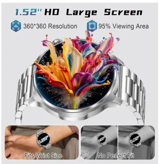 Reloj Inteligente 1.52 HD Pantalla (2 correas)