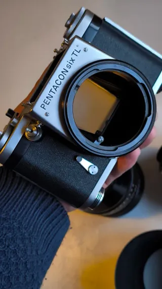 Pentacon Six TL + 50mm + 180mm + Pentaprisma