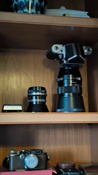 Pentacon Six TL + 50mm + 180mm + Pentaprisma