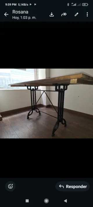 Mesas Hierro Forjado y Madera