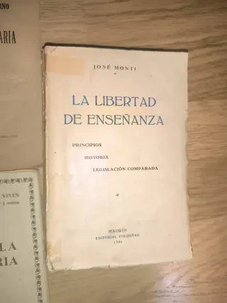 Lote libros antiguos enseñanza