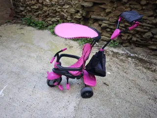 Triciclo evolutivo rosa