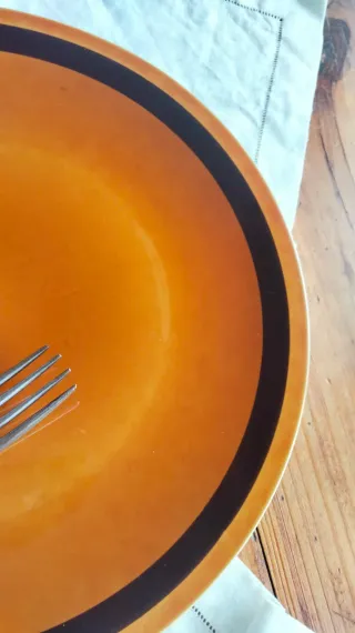 Grande piatto Marrone Tognana vintage anni 60