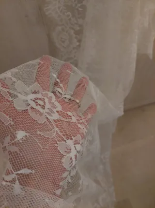 Mantilla de Novia Encaje Blanco