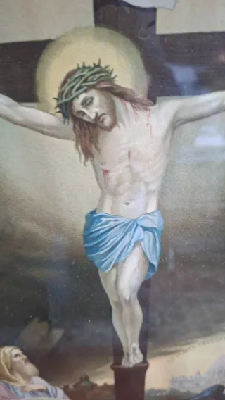 Capezzale con immagine sacra 1917