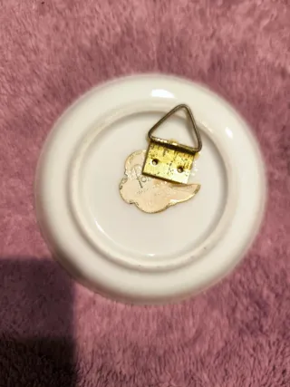 2 Platos decorativos de porcelana 8 y 9,5cm