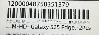 2 Cristales Templados Galaxy S25 edge y protector