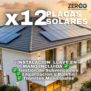 Pack Solar Confort: 12 Paneles FULL + Instalación