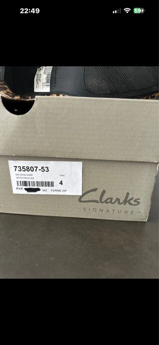 Botines leopardo Clarks