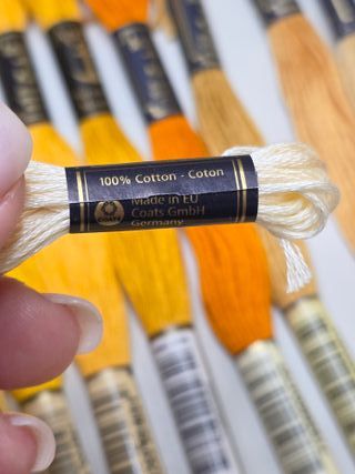 Lote 10 Meadas Bordar Amarelos Anchor