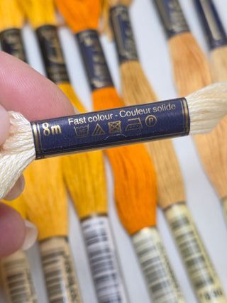 Lote 10 Meadas Bordar Amarelos Anchor