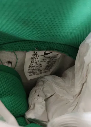 Zapatillas Nike Dunk High Verdes y Blancas