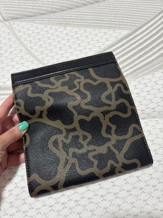 Cartera Monedero Tous Negra y Marrón