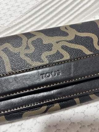 Cartera Monedero Tous Negra y Marrón