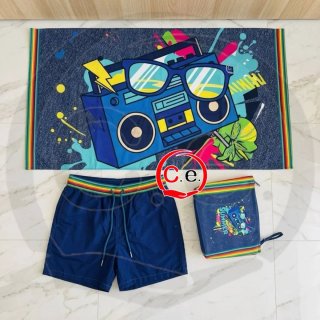 Telo mare Malibù + pochette + costume