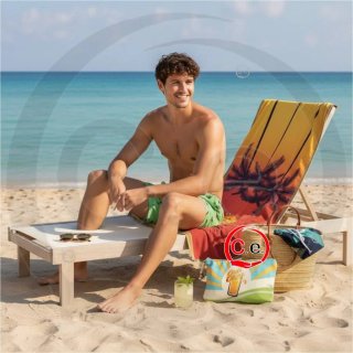 Telo mare Malibù + pochette + costume