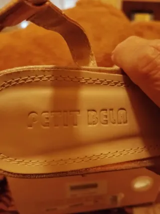 Zapatos tacón Petit Bébé champán T.38