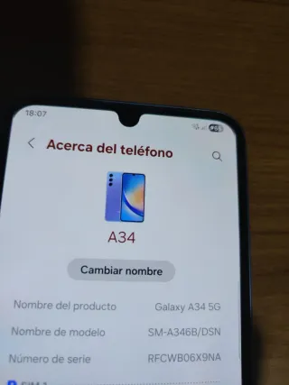 Samsung Galaxy A34 5G morado