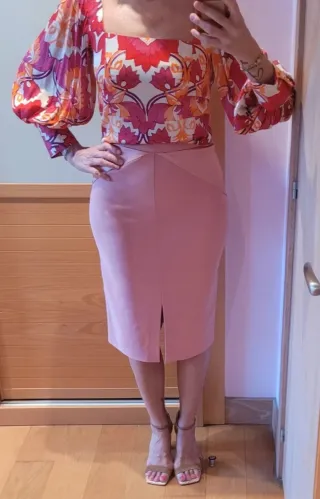 Falda Blumarine Rosa Talla M