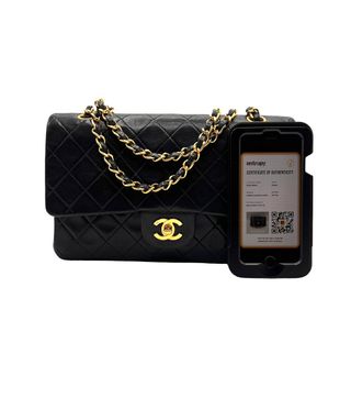 Bolso Chanel Timeless Doble Solapa Negro Dorado