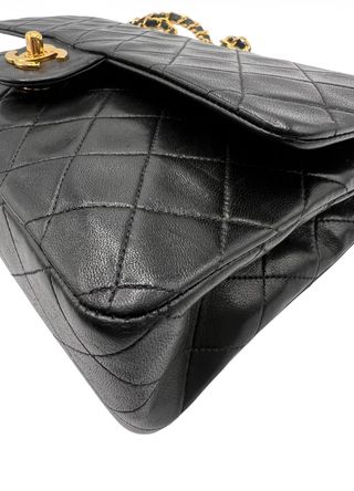 Bolso Chanel Timeless Doble Solapa Negro Dorado