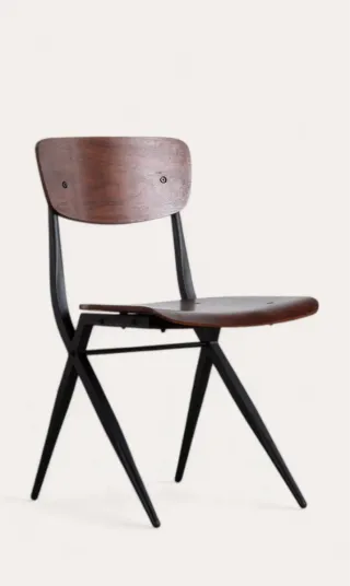 Pack 2 Sillas Metal y Madera