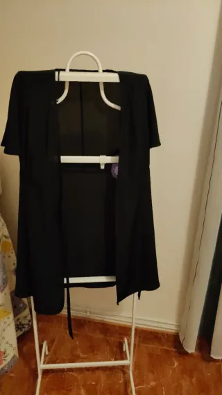 Vestido negro mujer talla S