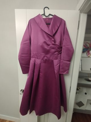 Vestido midi morado