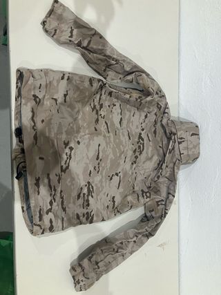 Chaqueta impermeable ejército camuflaje marrón