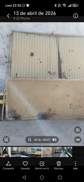 Puertas metálicas de garaje y entrada ago lote