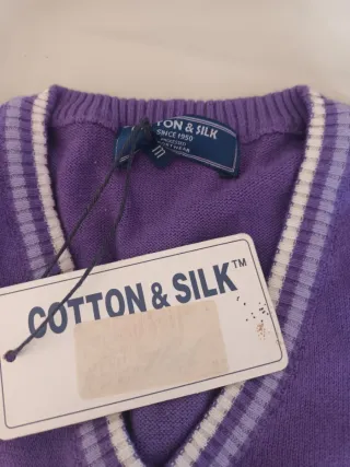 Gilet uomo cotone lavorato a maglia