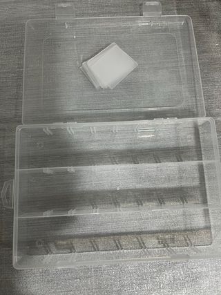 Conjunto de 6 cajas organizadoras transparentes